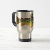 Mug De Voyage Pêche Brown à la truite (Devant gauche)