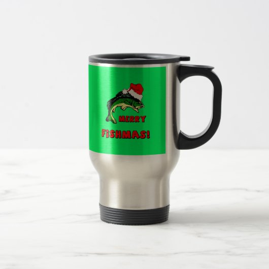 Mug De Voyage Pêche drôle de Noël (Droit)