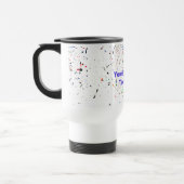 Mug De Voyage Peindre des échelles et des points Art Abstrait (Gauche)