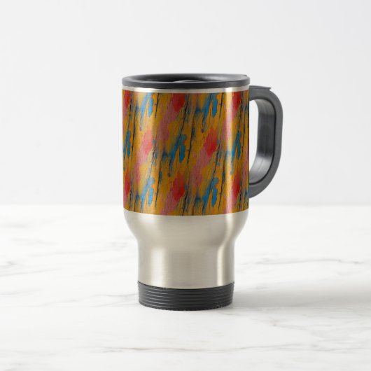 Mug De Voyage Peinture colorée (Devant droit)
