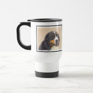 Mug De Voyage Peinture de chien de montagne bernoise - Art origi