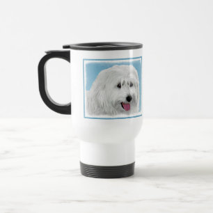 Mug De Voyage Peinture de chien des lowland polonais - Art du ch