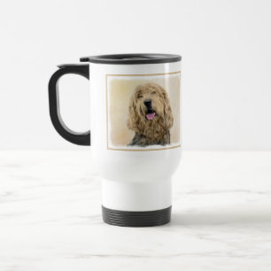 Mug De Voyage Peinture d'Otterhound - Joli art original de chien