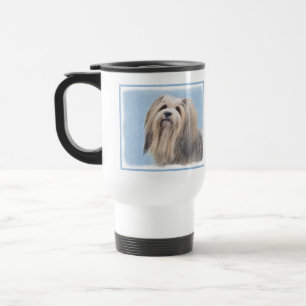 Mug De Voyage Peinture Havanaise (Argent) - Cute Original Chien 