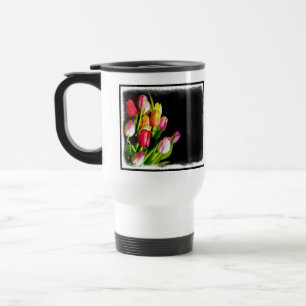 Mug De Voyage Peinture tulipe - Art floral original