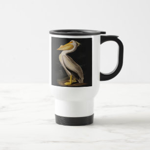 Mug De Voyage Pélican blanc antique de John James Audubon côtier