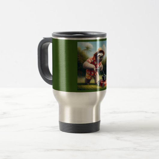 Mug De Voyage Pelouse de sciage (Devant gauche)