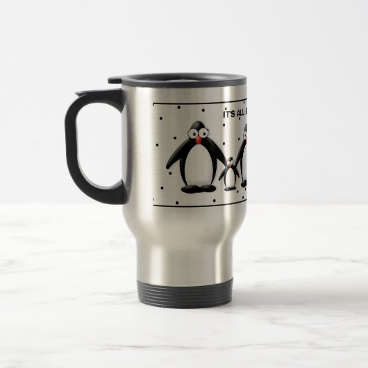 MUG DE VOYAGE PENGUIN VOYAGE MUG - C'EST BIEN, NON ? (Gauche)