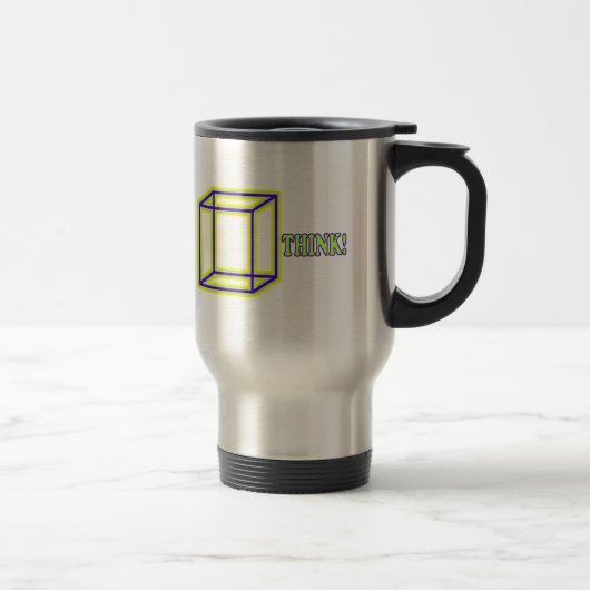 Mug De Voyage Pense Dehors de la boîte ! (Droit)