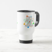 MUG DE VOYAGE PENSEZ À UN PROTON ET RESTEZ POSITIF (Devant droit)