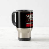 Mug De Voyage Pensez Plongée sous-marine ennuyeux Smart Person's (Devant gauche)