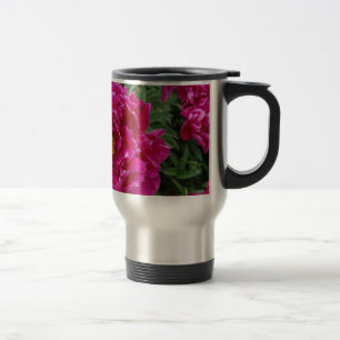 Mug De Voyage Peonies Acier Inoxydable Voyage/Mug de navette