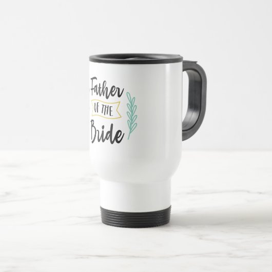 Mug De Voyage Père De La Mariée (Devant droit)