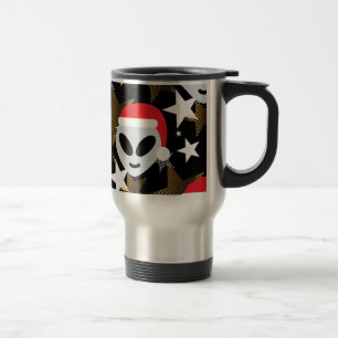 Mug De Voyage père Noël alien emoji
