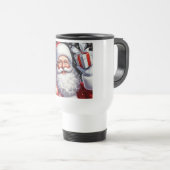Mug De Voyage Père Noël classique avec présent & ornements (Devant droit)