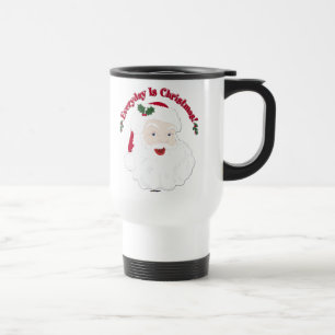 Mug De Voyage Père Noël Style vintage Tous Les Jours C'Est Noël