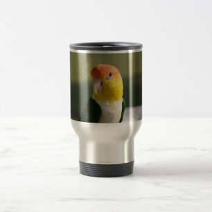 Mug De Voyage Perroquet de caïque gonflé par blanc mignon