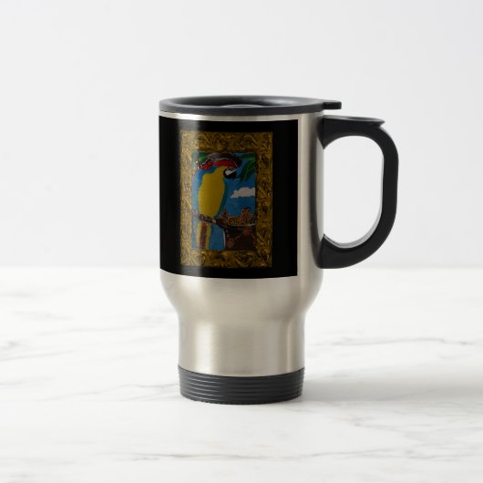 Mug De Voyage Perroquet Pirate (Droit)