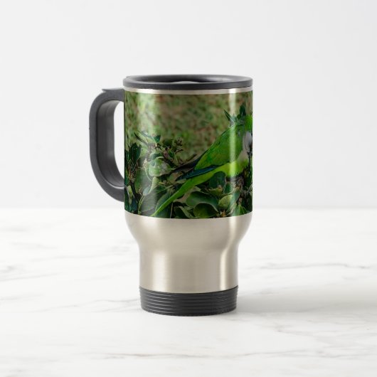 Mug De Voyage Perroquet vert (Devant gauche)