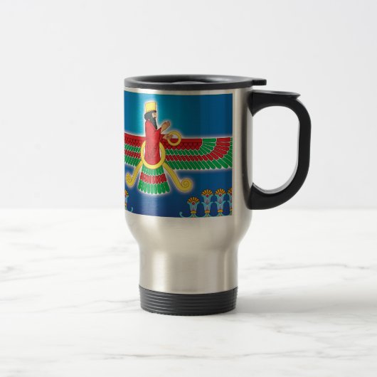 Mug De Voyage Persan Faravahar de Zoroastrian (Droit)