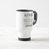 Mug De Voyage Personalized Funny Author Writer Definition (Devant droit)