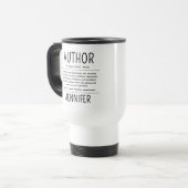Mug De Voyage Personalized Funny Author Writer Definition (Devant gauche)
