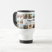 Mug De Voyage Personalized Happy Birthday Photo Collage (Devant gauche)