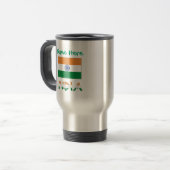 Mug De Voyage Personalized India Flag (Devant gauche)