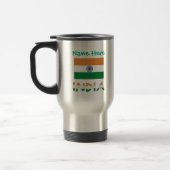 Mug De Voyage Personalized India Flag (Gauche)