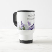Mug De Voyage Personalized Lavender Flowers Teacher Appreciation (Devant gauche)