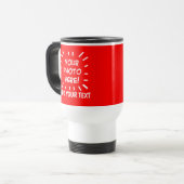 Mug De Voyage Personalized photo and text Red (Devant gauche)