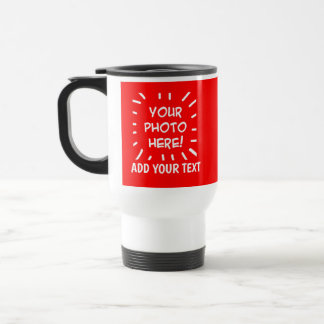 Mug De Voyage Personalized photo and text Red