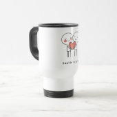 Mug De Voyage Personalized Valentine’s Couple Matching  (Devant gauche)