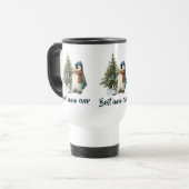 Mug De Voyage Personalized Winter Penguin “Best Mom Ever” (Devant gauche)