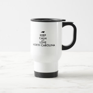Mug De Voyage Personnalisable CALMEZ-VOUS et AIMEZ CAROLINE DU N