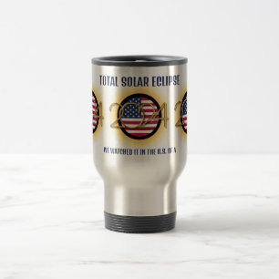 Mug De Voyage Personnalisé 2024 TOTAL SOLAR ECLIPSE USA