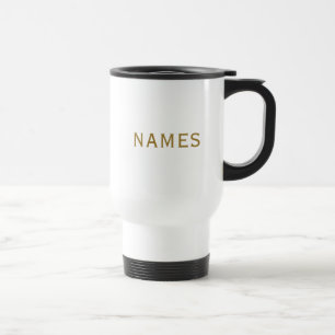 Mug De Voyage Personnalisé avec le nom de famille ou le surnom