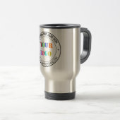Mug de Voyage Personnalisé avec Logo et Texte de V (Devant droit)