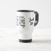 Mug De Voyage Personnalisé d'abord je fais le café (Devant droit)