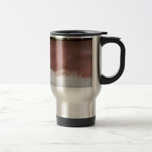 Mug De Voyage personnalisé de luxe rose et blanc (Droit)