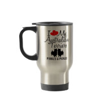 Personnalisé J'Aime Mes Deux Terriers Australiens