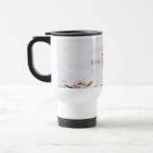 Mug De Voyage Personnalisé mignon Robin oiseau dans la neige ajo (Gauche)