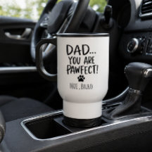 Mug de voyage personnalisé pour papa de chien | Ca
