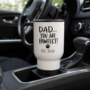 Mug de voyage personnalisé pour papa de chien   Ca
