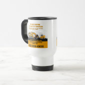 Mug De Voyage Personnaliser Excavation Générale Entrepreneur Con (Devant gauche)