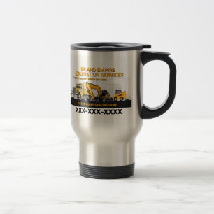 Mug De Voyage Personnaliser Excavation Générale Entrepreneur Con