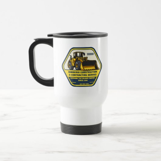 Mug De Voyage Personnaliser l'entreprise générale de constructio (Gauche)