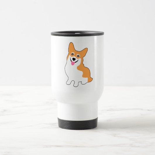 Mug De Voyage Petit corgi mignon (Centre)