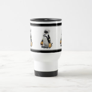 Mug De Voyage Petit manchot portant de l'équipement de hockey