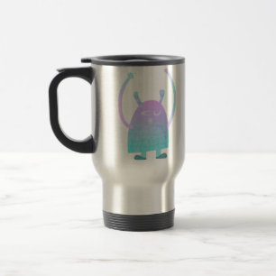 Mug De Voyage Petit Monstre Bleu Mignon